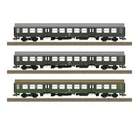 TRIX H0 23180 Lot de 3 voitures de voyageurs H0 Halberstädter de la DR