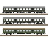 TRIX H0 23180 Lot de 3 voitures de voyageurs H0 Halberstädter de la DR