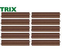 Trix Modellbahnen – Rail droit Voie C H0 62188 – 188,3 mm – 10 pièces