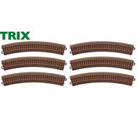 Trix Rail courbe Voie C 62230 - rayon R2 30° HO - 6 pièces