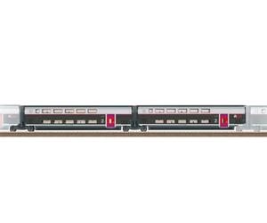 Trix Kit de Chariots complémentaires 2 pour TGV INOUI - Voie Trix H0 - N° d'article 23188 - avec lumière