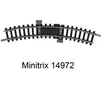 TRIX Rail courbe d'alimentation R1 30 degrés Minitrix - Trix 14972