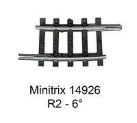 TRIX Rail courbe R2 6° Minitrix - Trix 14926
