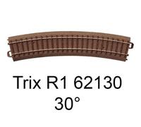 Trix Modellbahnen Rail courbe Voie C H0 62130 - 6 pièces