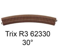 Trix Modellbahnen Rail courbe Voie C H0 62330 6 pièces