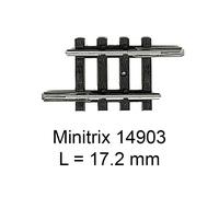 Trix Minitrix Rail droit T14903 – 17,2 mm, échelle N – neuf