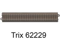 Trix Modellbahnen Rail droit 62229 – 229,3 mm, échelle HO – 10 pièces – Neuf