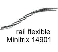 Trix Modellbahnen Rail flexible Minitrix T14901 (N) 730 mm
