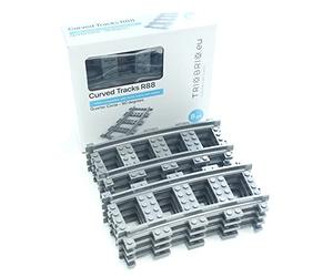 Trixbrix.eu Traces courbes R88 compatibles avec les kits de traction Lego City 60197 60198 10277 60205 60238 60337