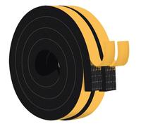 TriXcelent Joint Fenetre Mousse 25mm x 20mm, Adhésif à Forte Adhérence, 4M | Comble larges vides sous porte, anti-bruit/vibrations, mousse isolante haute densité, adhésif mono-face, amovible sans résidu