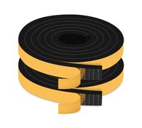 TriXcelent Mousse Joint Porte 20mm x 10mm, Adhésif à Forte Adhérence, 4M | Bloque courants d'air, réduit bruit/vibrations, isole cadres et grands interstices, adhésif simple face, amovible sans résidu