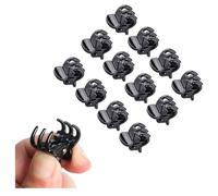 TRIXES 12 Pièces Élégantes Mini Pinces Barrettes Noires pour Cheveux
