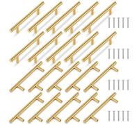 TRIXES 20PK Or 150 mm de large poignées de barre en T pour tiroir de porte d'armoire