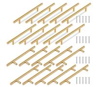 TRIXES 20PK Or 200 mm de large poignées de barre en T pour tiroir de porte d'armoire