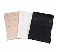 TRIXES 3 Articles Lot Neutre de 3 Sangles d'Extension de Soutien-Gorge à Crochets, réglables Souples Confortables