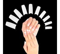 TRIXES 500 Faux ongles / tips french blancs pour Nail Art, acrylique, gel et maquillage