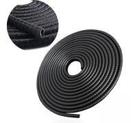 TRIXES 5M U Portière de Voiture Protecteur - Protecteur pour La Porte de Voiture en Caoutchouc - Installation Facile - Bande de Garde - Noir