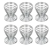 TRIXES 6 x Coquetiers en Spirale Ressort en Fil d'Acier Inoxydable