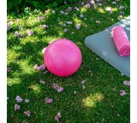TRIXES Balle Pilates Souple 25cm - PVC Mousse Yoga Rose | Parfait pour exercice, yoga, pilates, stabilité du centre, thérapie physique, équilibre rééducation