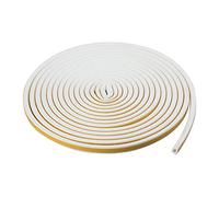 TRIXES Bande Autocollante Blanche en forme de D Bourrelet de Calfeutrement pour Fenêtre 5 M
