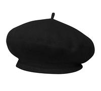 TRIXES Béret Noir - Style français classique - Laine pour la chaleur hivernale - Accessoire de mode idéal pour déguisement