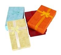 TRIXES Boîtes à Cadeaux de Luxe Rectangulaires Courbes pour Présentation de Bijoux