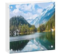 TRIXES Cadre photo en acrylique 5 x 5 - Cadre photo magnétique multi-usage effet verre, parfait pour afficher sur votre bureau, sur votre buffet ou sur une étagère murale.