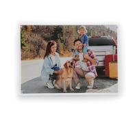 TRIXES Cadre photo en acrylique A4 - Cadre photo magnétique multi-usage effet verre, parfait pour afficher sur votre bureau, poser sur votre buffet ou reposer sur une étagère murale.…