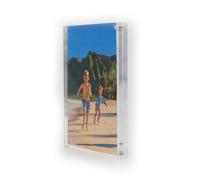 TRIXES Cadre photo en acrylique A5 - Cadre photo magnétique multi-usage effet verre, parfait pour afficher sur votre bureau, sur votre buffet ou sur une étagère murale.…