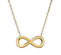 TRIXES Collier Infinity - Bijoux emblématiques - Avec boîte de présentation Accessoires pour femme - Cadeaux et friandises - Design intemporel - Chaîne de 45 cm, 45CM, ONE SIZE, Acier inoxydable, Pas