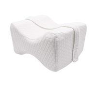TRIXES Coussin pour Genoux avec Attache - Support pour Genou avec Contour- Support arrière- Coussin à Mousse mémoire- Coussin de maternité- Coussin de lit- Aide et Confort pour Dormir