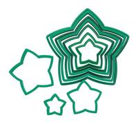 TRIXES Ensemble découpoirs 3D Sapin de Noël - Moules empilables pour biscuits et cookies - Outil de pâtisserie festif