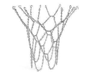 TRIXES Filet Robuste de Basketball Pro en Métal Argenté Hautement Durable Remplacement de la Chaîne avec des Crochets en S Taille Boucle Standard
