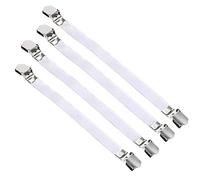 TRIXES Fixations pour Housse de Planche à Repasser Blanches, 4 pièces - Extra/XXL, Clips pour Housse de Planche à Repasser, draps et nappes