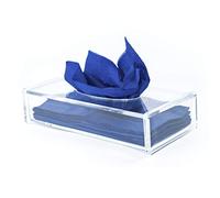 TRIXES Grande Boîte Rectangulaire Transparente en Acrylique Porte-Mouchoirs et Serviettes
