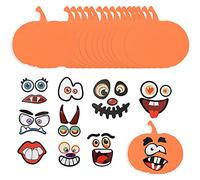 TRIXES Kit d'artisanat de citrouille 32 pièces - Fournitures d'art - Fête d'Halloween - Autocollants de fête pour enfants - Kits d'artisanat pour enfants - Décorations d'Halloween
