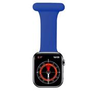 TRIXES Lanière montre infirmière à épingle en silicone, bleu royal - Compatible avec l’Apple Watch (42-45 mm)