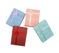 TRIXES Lot de 12 boîtes cadeau pour bijoux - Emballage de luxe pour petits cadeaux de Noël, Saint-Valentin, anniversaire - Présentation d'un collier, bracelet, bague et plus encore - 4 couleurs