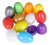 TRIXES Lot de 12 œufs de Pâques vides - Colorés - Remplissez de Surprise