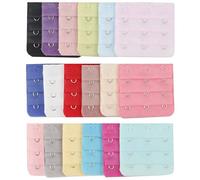 TRIXES Lot de 18 extensions de soutien-gorge pour femme, 3 crochets, 3 rangées d'extension, ensemble de bretelles de soutien-gorge confortables