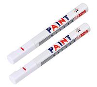 TRIXES Lot de 2 marqueurs de peinture blancs pour pneus - Stylo de précision pour pneus de vélo et de voiture - Formule imperméable et longue durée