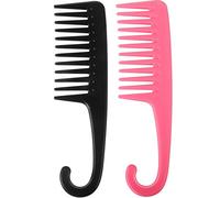 Trixes Lot de 2 peignes de douche large denté Idéal pour cheveux Démêlant