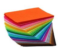 TRIXES lot de 40 feuilles de feutre multicolores pour des travaux d’art et d’artisanat - feutrine couleur pour loisirs créatifs - tissu en feutre - bricolage