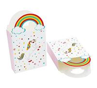 TRIXES Lot de 50 mini sacs à bonbons licorne en papier pour fête d'anniversaire d'enfant