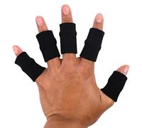 TRIXES Manchon de protection des doigts contre l'arthrite x10 - Aide au sport extensible pour l'arthrite - Protège-doigts du gardien de but de basket-ball x10 pièces