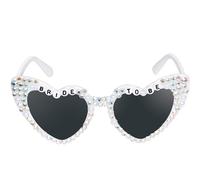 TRIXES MARIÉE À ÊTRE Lunettes de soleil coeur - design coeur d'amour Ancienne - Oeil de chat Nuances De mariée Lunettes