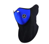 TRIXES Masque Facial en Noir Parfait pour l'hiver et Les Sports: Ski, Snowboard, BMX, vélo, Course, randonnée, Paintball et activités de Plein air - Bleu