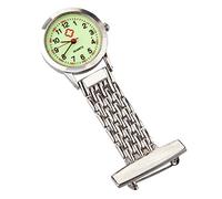 TRIXES Montre Argentée à Quartz Brillante dans l'Obscurité pour Infirmières