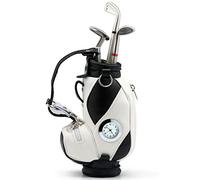 TRIXES Nouveauté Porte-Stylo en Forme de Sac de Golf avec Stylos en Forme de Clubs de Golf et Horloge