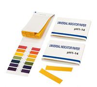 TRIXES Papier Test PH - 80 Bandelettes - Universel 1-14 | Indicateur couleur, résultats rapides, expériences chimiques, tests aquarium, analyse sol